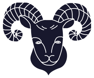 Koç burcu sembolü, koç başı ikonu. Sirius Astroloji Koç burcu özellikleri, ateş elementi, Mars, savaşçı arketipi ve karmik başlangıçlar.